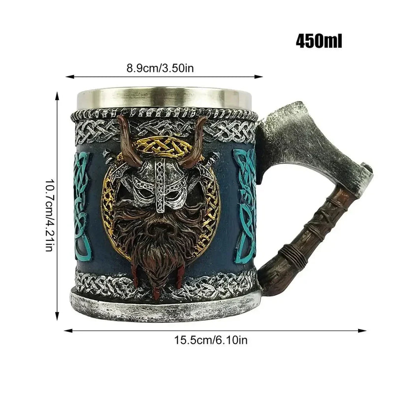 Caneca Viking Decoração para Cerveja, Café e Chá