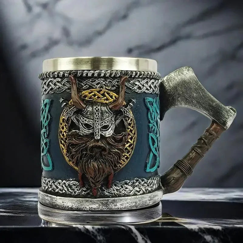 Caneca Viking Decoração para Cerveja, Café e Chá
