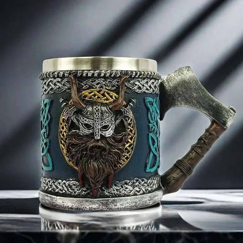 Caneca Viking Decoração para Cerveja, Café e Chá